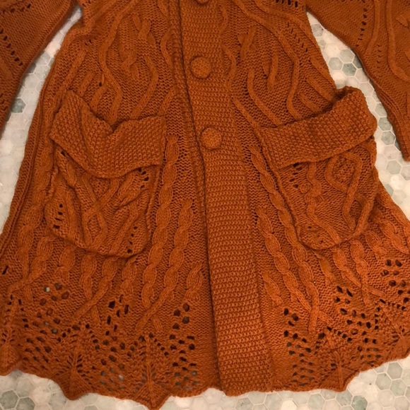 Rare anthropologie Ivko sweater coat cardigan S - Picture 3 of 8